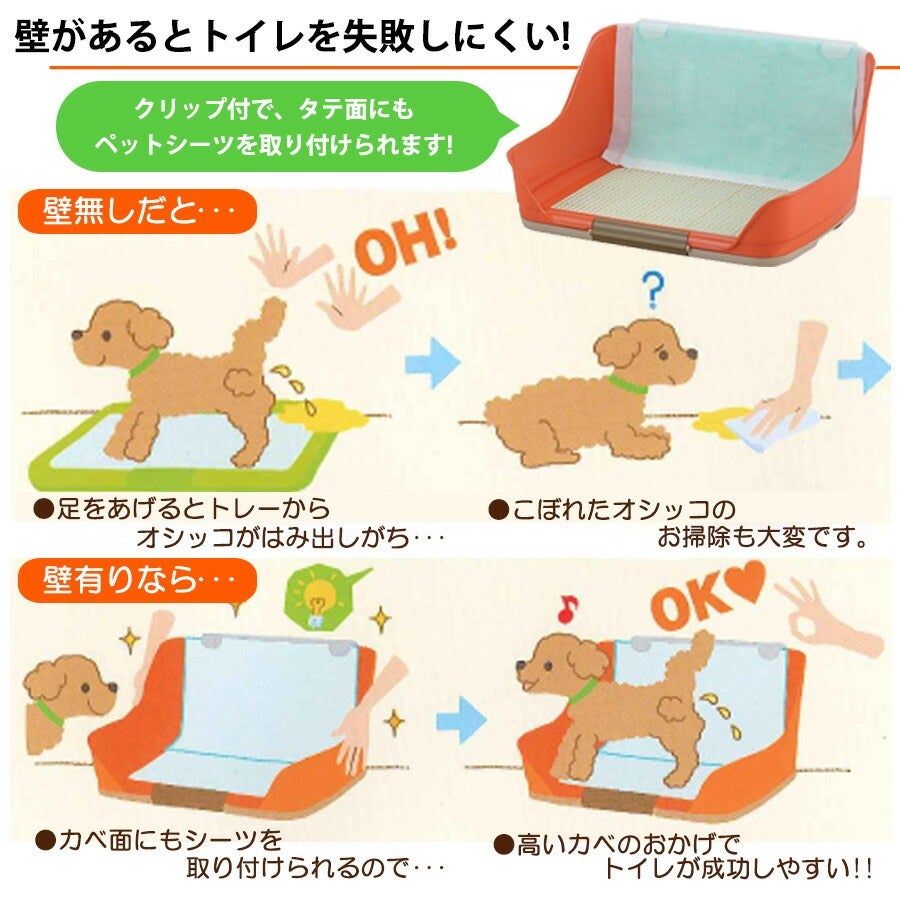 犬 トイレ｜しつけるウォールトレー Sサイズ｜トイレトレー メッシュ