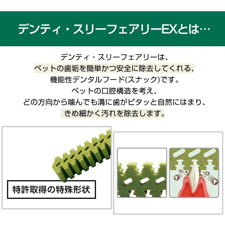 フォーキャンス デンティ・スリーフェアリー EX SSサイズ 120g 約20個