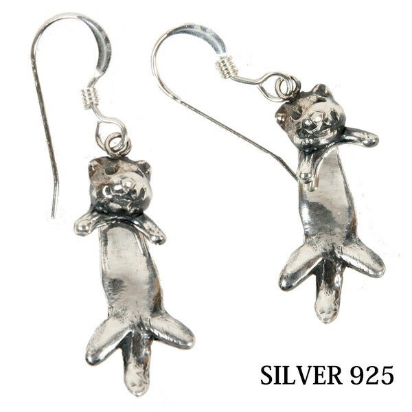 ITANZA ぷらぷらフェレット ピアス シルバー925 SI-003 | フェレット
