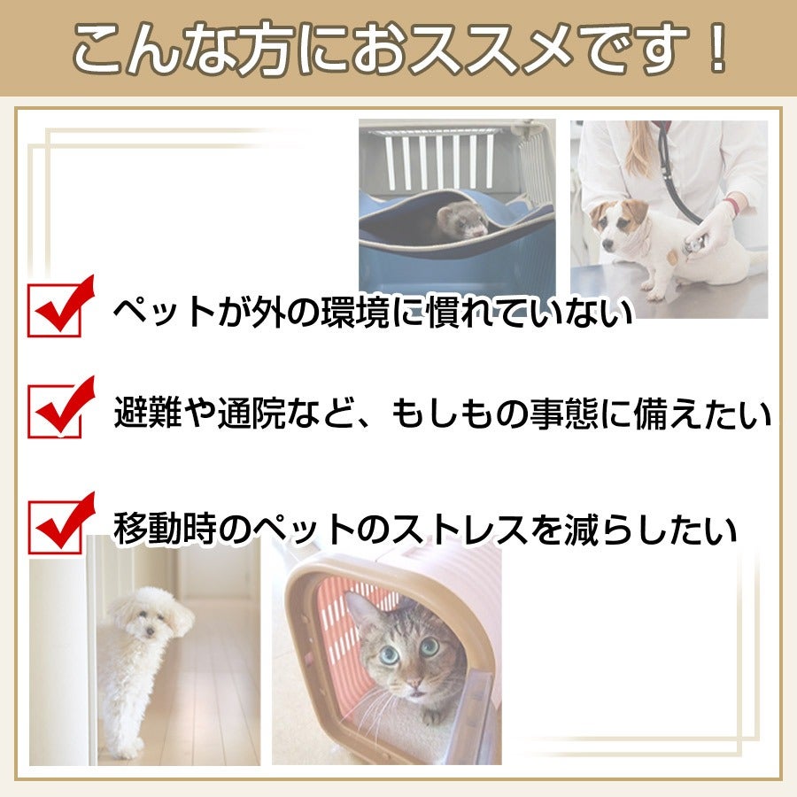 ペットキャリー｜LIP1003 移動用キャリーがすっぽり収まる便利なバッグ