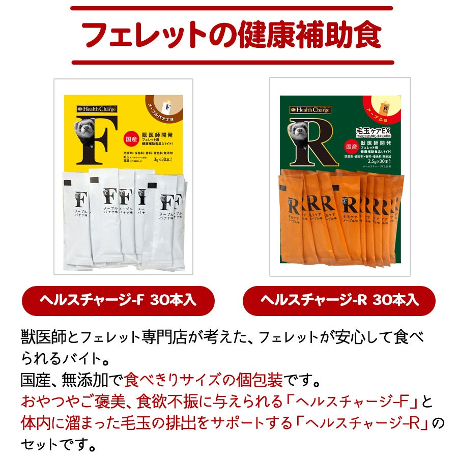 フェレット サプリメント｜組み合わせセット1 ｜国産 健康補助食品