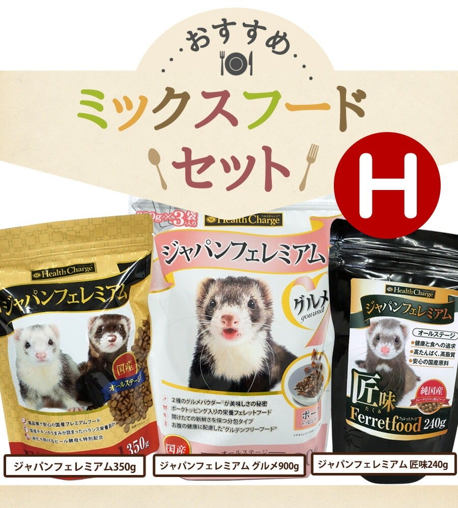 フェレット 【当店限定】おすすめミックスフードセット H（アルミ袋