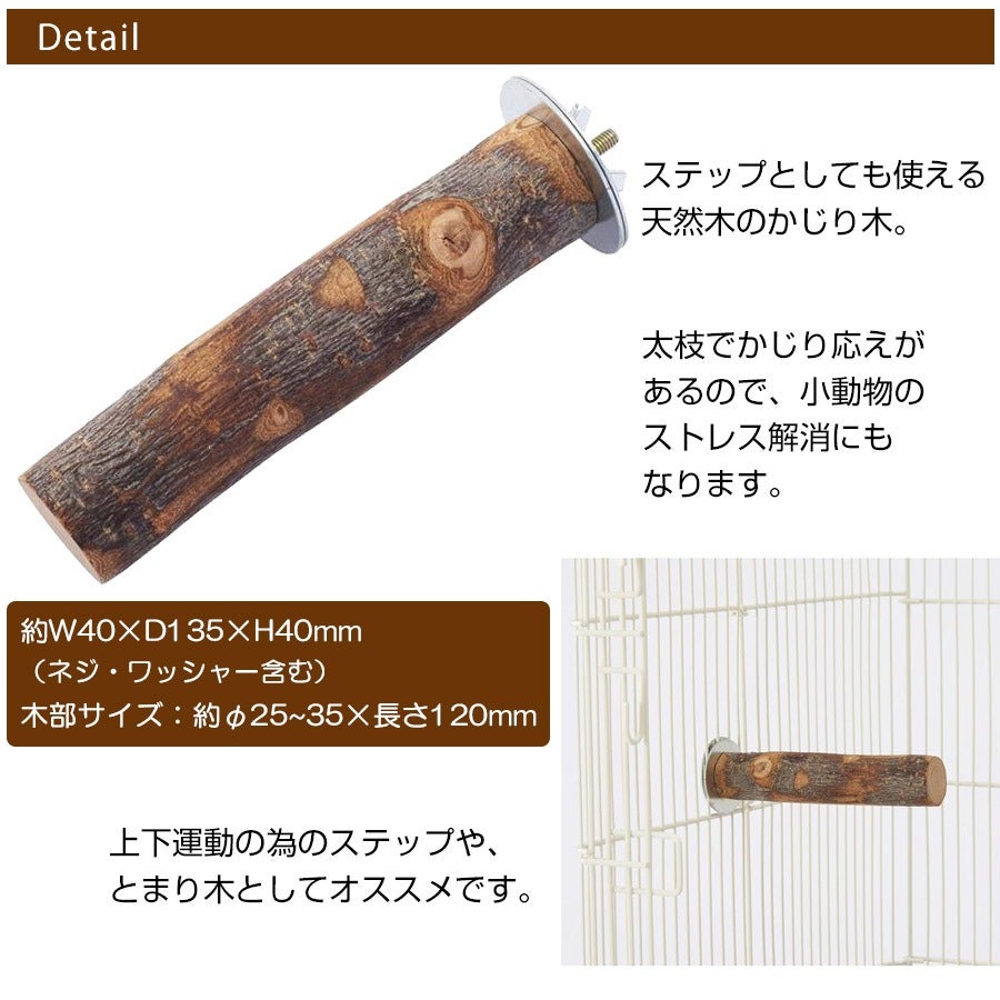 マルカン CASA ステップになるりんごのかじり木 太枝（T1）（NK）【お
