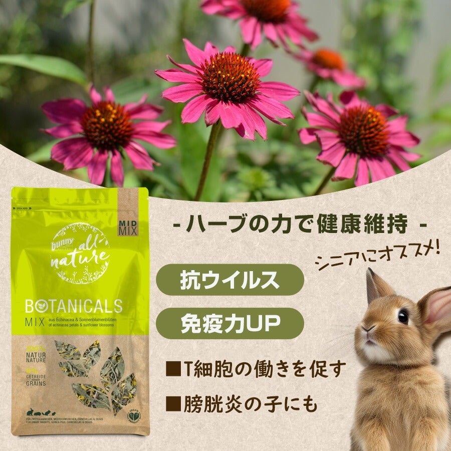 バニーネイチャー ボタニカル ミッドミックス エキナセア＆サン
