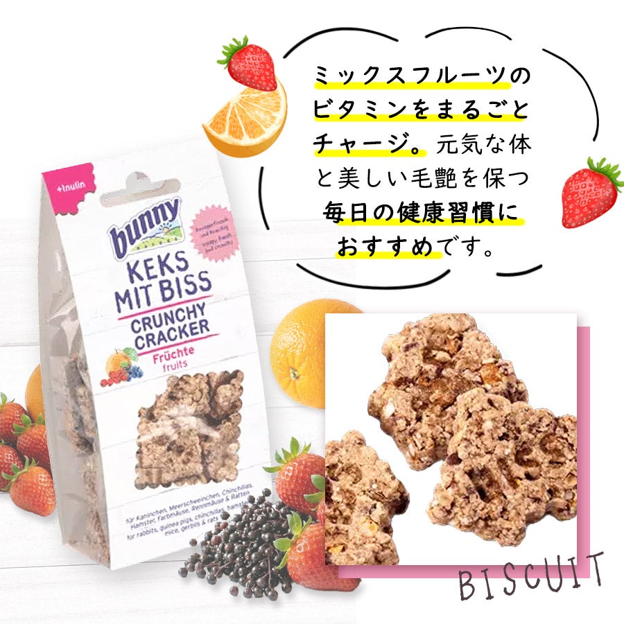 バニーネイチャー クランチークラッカー フルーツミックス 50g（F4
